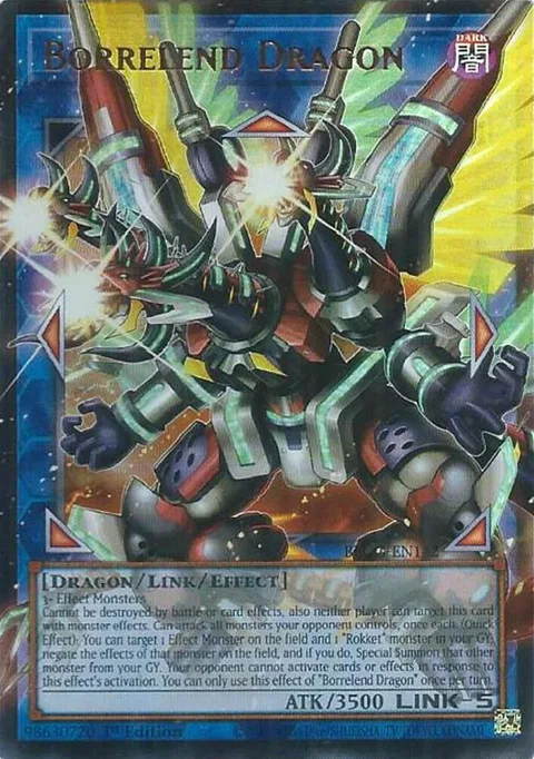 Borrelend Dragon BLGG-EN142 Yu-Gi-Oh card from Battles of Legend: Glorious Gallery