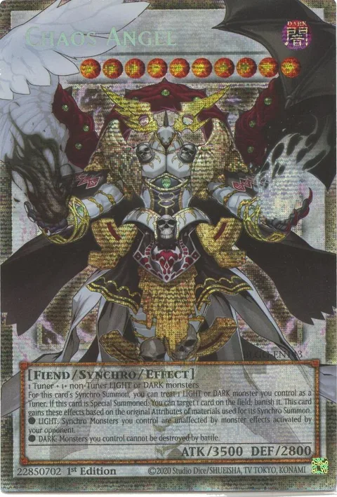 Chaos Angel Starlight Rare BLGG-EN143 Yu-Gi-Oh card from Battles of Legend: Glorious Gallery