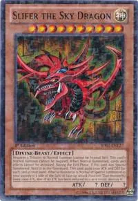 Slifer the Sky Dragon Mosaic Rare BP02-EN127 Unlimited Yu-Gi-Oh card from Battle Pack 2: War of the Giants