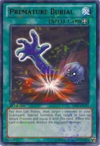 Premature Burial Mosaic Rare BP02-EN135 Yu-Gi-Oh card from Battle Pack 2: War of the Giants