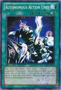 Autonomous Action Unit Mosaic Rare BP02-EN140 Yu-Gi-Oh card from Battle Pack 2: War of the Giants