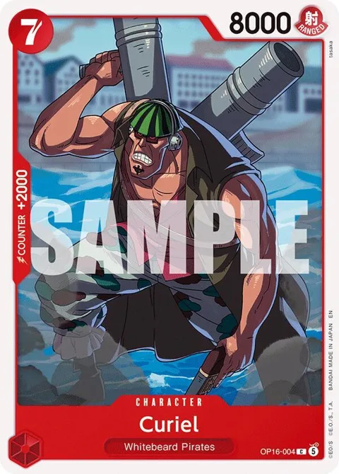 Curiel OP16-004 One Piece card from The Time of Battle
