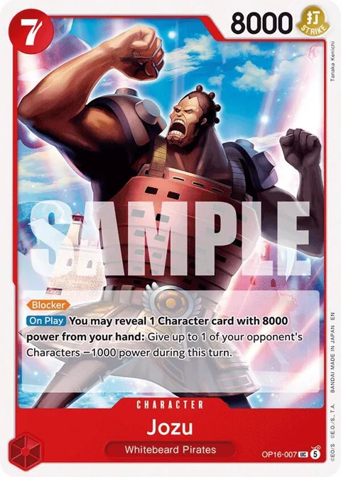 Jozu OP16-007 One Piece card from The Time of Battle