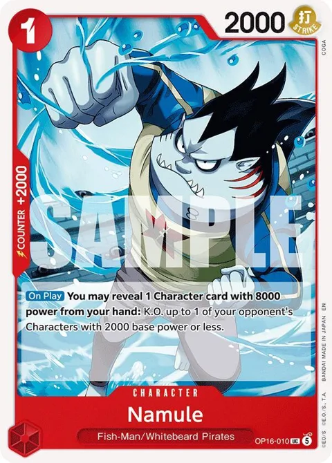 Namule OP16-010 One Piece card from The Time of Battle