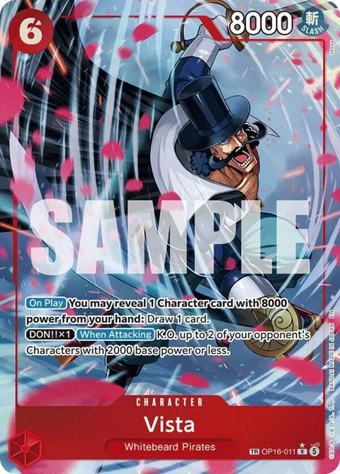 Vista TR OP16-011 One Piece card from The Time of Battle