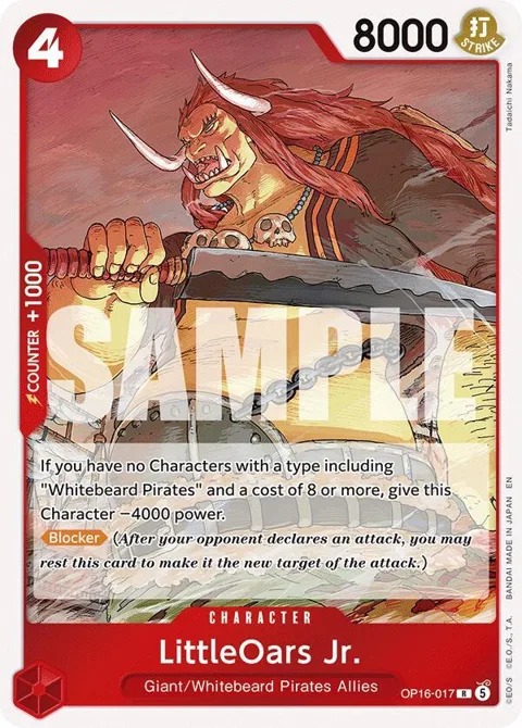 LittleOars Jr. OP16-017 One Piece card from The Time of Battle