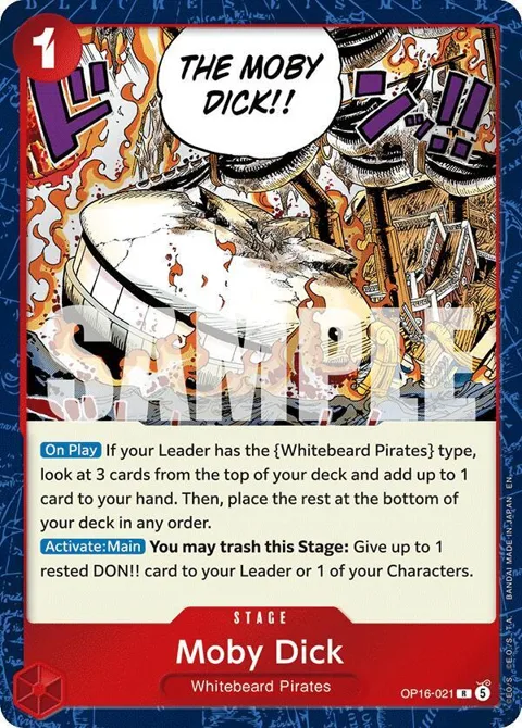 Moby Dick OP16-021 One Piece card from The Time of Battle