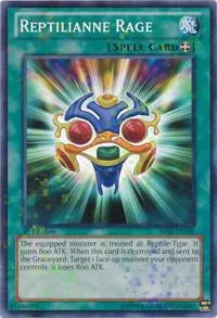 Reptilianne Rage Mosaic Rare BP02-EN156 Yu-Gi-Oh card from Battle Pack 2: War of the Giants