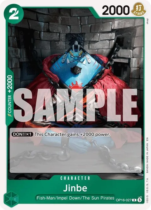 Jinbe OP16-027 One Piece card from The Time of Battle