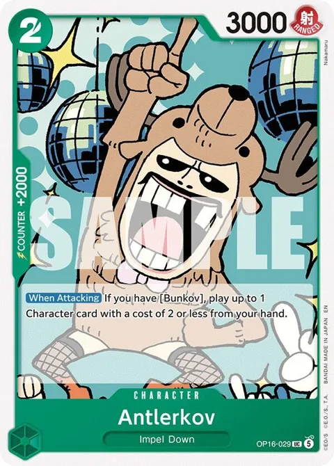 Antlerkov OP16-029 One Piece card from The Time of Battle
