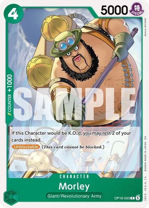 Morley OP16-033 One Piece card from The Time of Battle