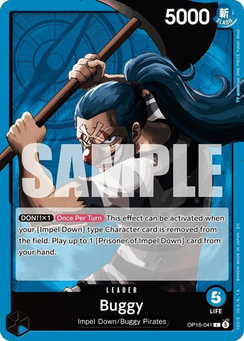 Buggy OP16-041 One Piece card from The Time of Battle