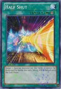 Half Shut Mosaic Rare BP02-EN158 Yu-Gi-Oh card from Battle Pack 2: War of the Giants