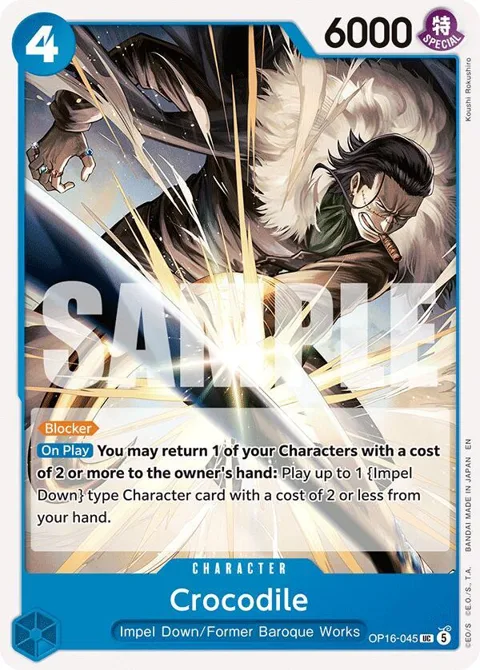 Crocodile OP16-045 One Piece card from The Time of Battle
