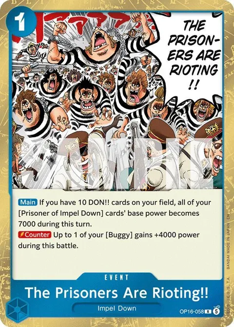 The Prisoners Are Rioting!! OP16-058 One Piece card from The Time of Battle