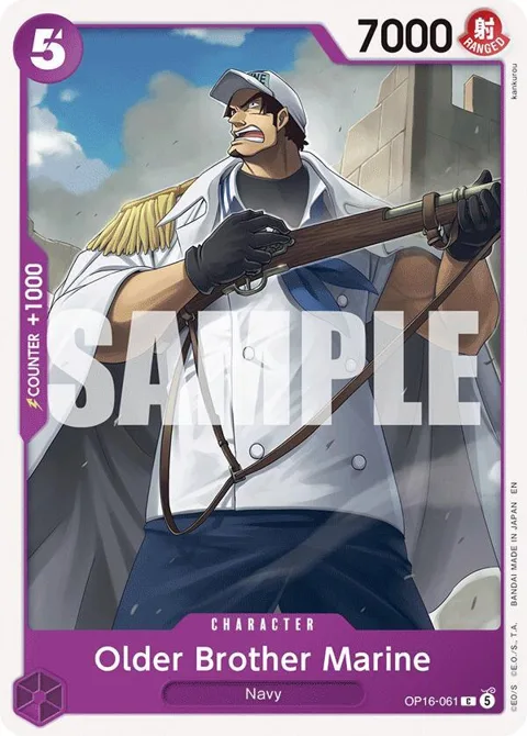 Older Brother Marine OP16-061 One Piece card from The Time of Battle