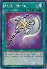 Axe of Fools Mosaic Rare BP02-EN161 1st Edition Yu-Gi-Oh card from Battle Pack 2: War of the Giants