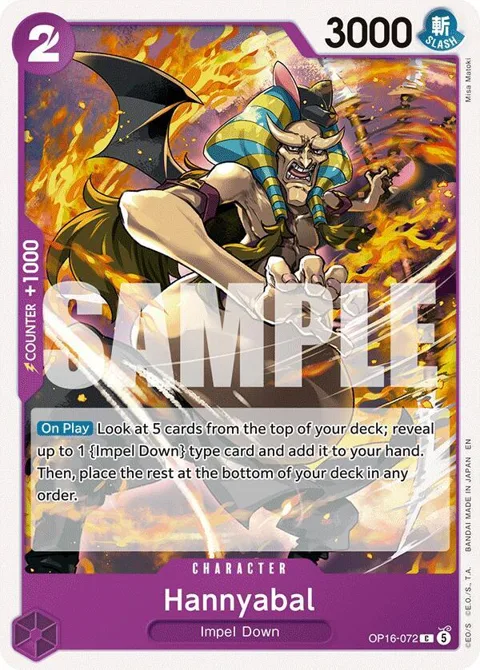 Hannyabal OP16-072 One Piece card from The Time of Battle