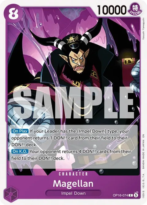 Magellan OP16-074 One Piece card from The Time of Battle