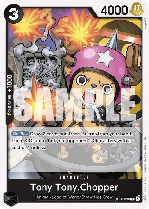 Tony Tony.Chopper OP16-090 One Piece card from The Time of Battle