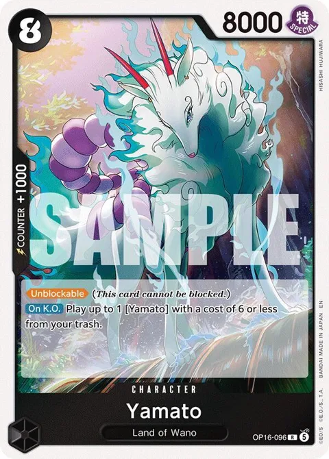 Yamato OP16-096 One Piece card from The Time of Battle