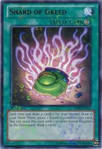 Shard of Greed Mosaic Rare BP02-EN165 Unlimited Yu-Gi-Oh card from Battle Pack 2: War of the Giants