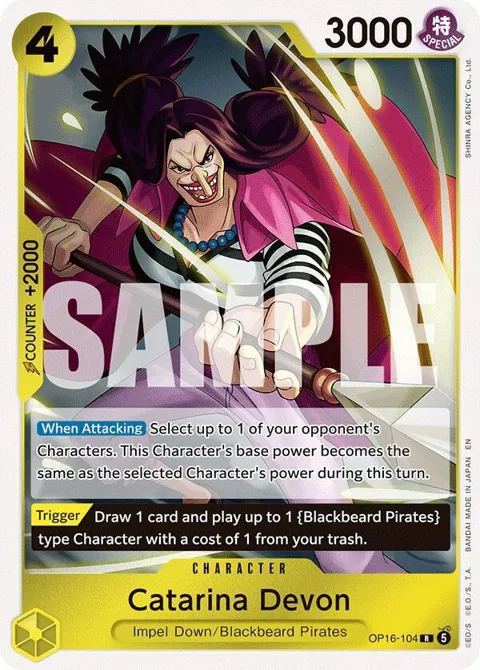 Catarina Devon OP16-104 One Piece card from The Time of Battle