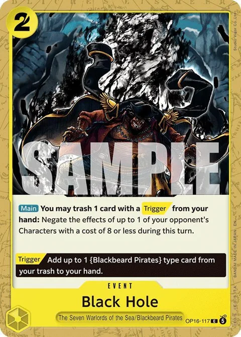 Black Hole OP16-117 One Piece card from The Time of Battle