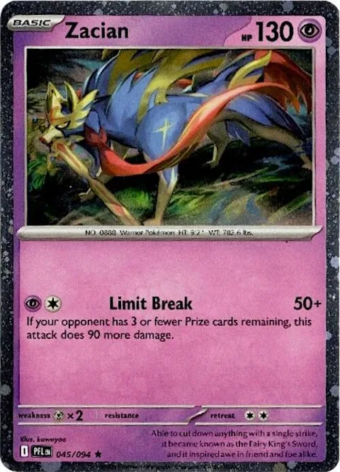 Zacian - 045/094 Cosmos Holo #045/094 Holofoil Pokémon card from Blister Exclusives