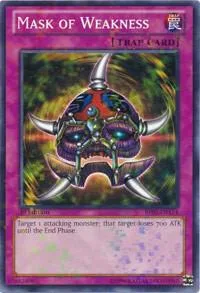 Mask of Weakness Mosaic Rare BP02-EN174 Yu-Gi-Oh card from Battle Pack 2: War of the Giants