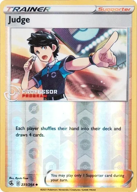 Judge #235/264 Reverse Holofoil Pokémon card from Professor Program Promos