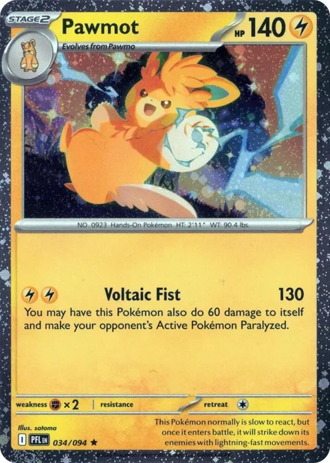 Pawmot - 034/094 Cosmos Holo #034/094 Holofoil Pokémon card from Blister Exclusives