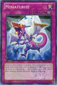 Miniaturize Mosaic Rare BP02-EN195 1st Edition Yu-Gi-Oh card from Battle Pack 2: War of the Giants