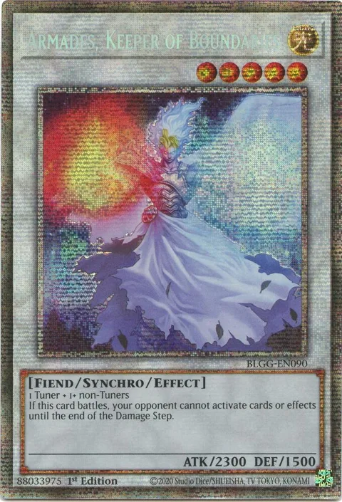 Armades, Keeper of Boundaries Starlight Rare BLGG-EN090 Yu-Gi-Oh card from Battles of Legend: Glorious Gallery
