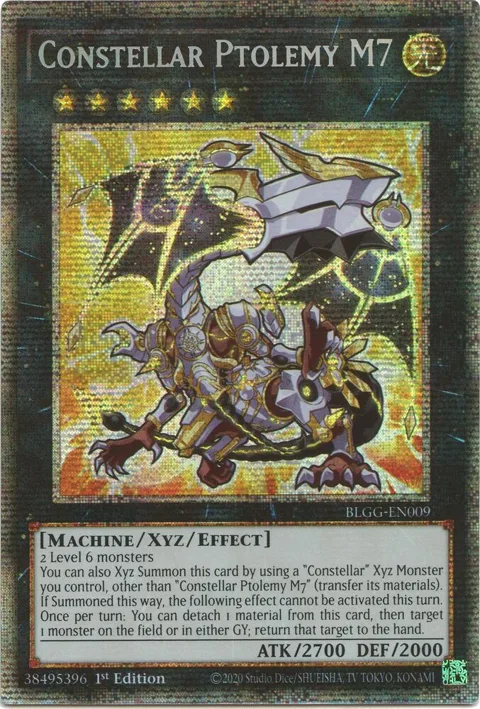 Constellar Ptolemy M7 Starlight Rare BLGG-EN009 Yu-Gi-Oh card from Battles of Legend: Glorious Gallery