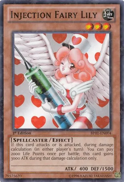 Injection Fairy Lily Starfoil BP01-EN004 Unlimited Yu-Gi-Oh card from Battle Pack: Epic Dawn