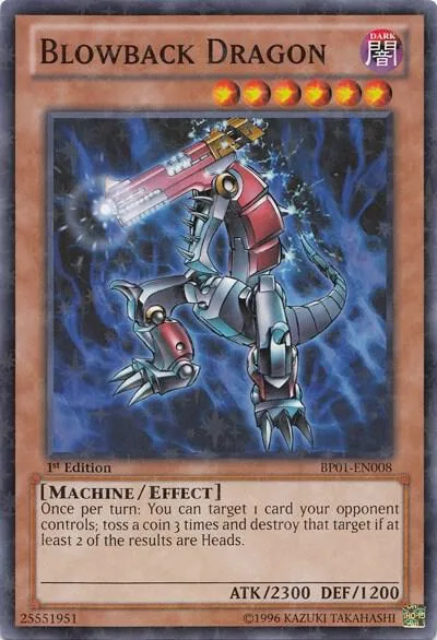 Blowback Dragon Starfoil BP01-EN008 Yu-Gi-Oh card from Battle Pack: Epic Dawn