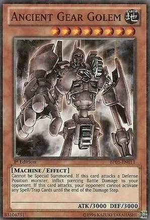 Ancient Gear Golem Starfoil BP01-EN011 Yu-Gi-Oh card from Battle Pack: Epic Dawn