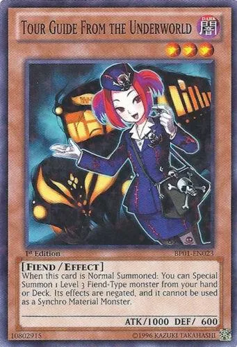 Tour Guide From the Underworld Starfoil BP01-EN023 Yu-Gi-Oh card from Battle Pack: Epic Dawn