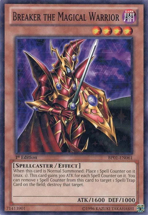 Breaker the Magical Warrior Starfoil BP01-EN061 Unlimited Yu-Gi-Oh card from Battle Pack: Epic Dawn