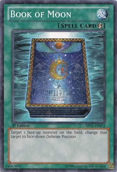 Book of Moon Starfoil BP01-EN072 1st Edition Yu-Gi-Oh card from Battle Pack: Epic Dawn