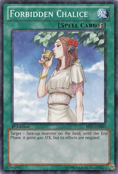 Forbidden Chalice Starfoil BP01-EN082 Yu-Gi-Oh card from Battle Pack: Epic Dawn