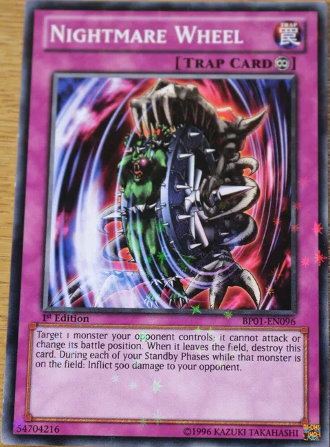 Nightmare Wheel Starfoil BP01-EN096 Yu-Gi-Oh card from Battle Pack: Epic Dawn