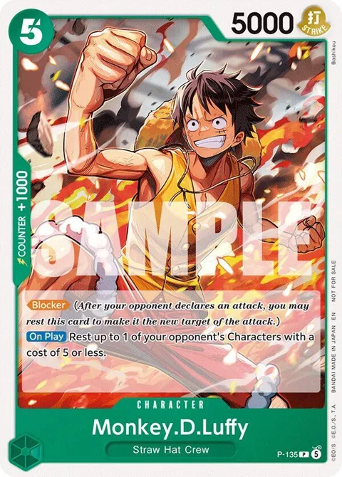 Monkey.D.Luffy OP16 Release Event P-135 One Piece card from One Piece Promotion Cards
