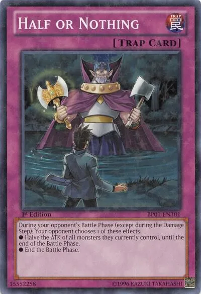 Half or Nothing Starfoil BP01-EN101 Yu-Gi-Oh card from Battle Pack: Epic Dawn
