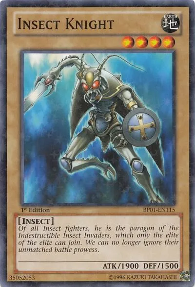 Insect Knight Starfoil BP01-EN115 1st Edition Yu-Gi-Oh card from Battle Pack: Epic Dawn