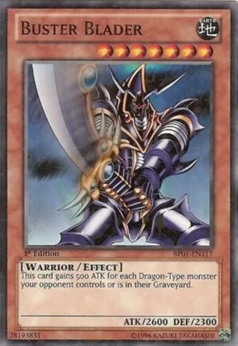 Buster Blader Starfoil BP01-EN117 Unlimited Yu-Gi-Oh card from Battle Pack: Epic Dawn