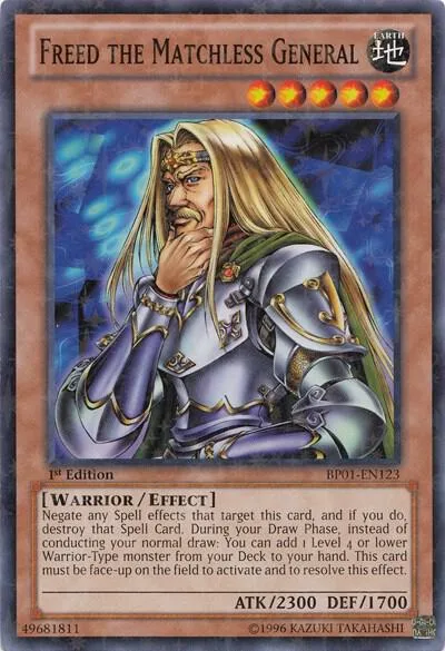 Freed the Matchless General Starfoil BP01-EN123 Yu-Gi-Oh card from Battle Pack: Epic Dawn