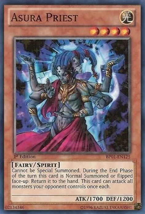 Asura Priest Starfoil BP01-EN125 1st Edition Yu-Gi-Oh card from Battle Pack: Epic Dawn