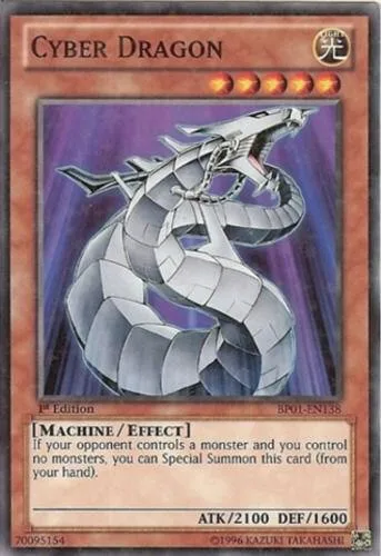 Cyber Dragon Starfoil BP01-EN138 1st Edition Yu-Gi-Oh card from Battle Pack: Epic Dawn